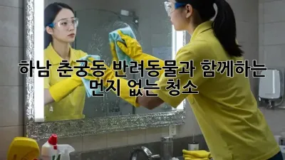하남 춘궁동 반려동물과 함께하는 먼지 없는 청소